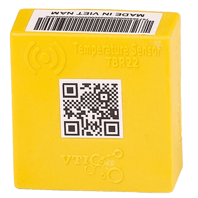 VTI-TS self-powered wireless temperature sensor clamped on a conductor